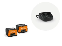 Pack Stihl AK 20 Plus pack 2 batteries AK 20 et 1 chargeur AL 101